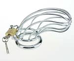 Stainless Steel Penis Ring Chastity Device