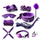 10pcs SM Bondage Roleplay Sex Kit Purple