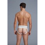 European Classic Design High-Rise White Jockstrap – White