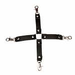 PU Leather Handcuffs + Ankle Wrist Cuffs – Hog Tie Bondage Restraints