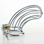 Stainless Steel Penis Ring Chastity Device