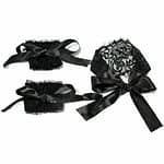 Satin Lace Bondage Set Eye Mask Wrist Cuffs