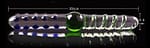 Threaded Dragon Crystal Pyrex Glass Massager 1