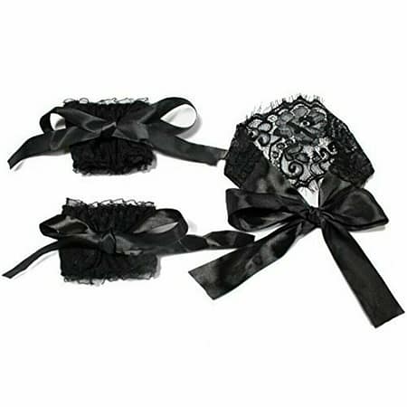 Satin Lace Bondage Set Eye Mask Wrist Cuffs