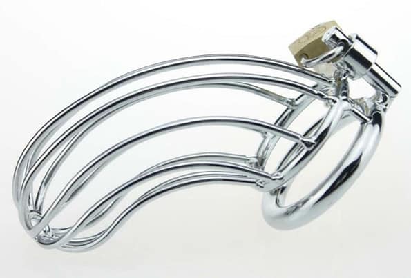 Stainless Steel Penis Ring Chastity Device 5