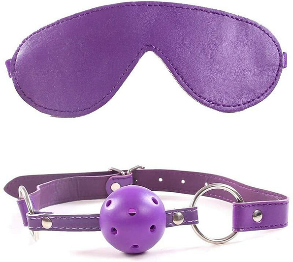 10pcs SM Bondage Roleplay Sex Kit Purple 5