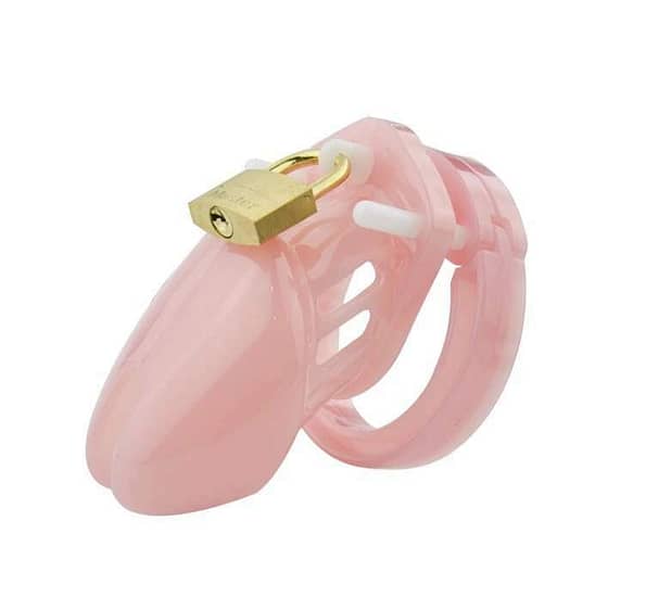 Short Penis Chastity Device With 5 Size Penis Ring 5