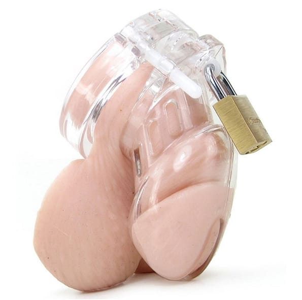 Short Penis Chastity Device With 5 Size Penis Ring 3