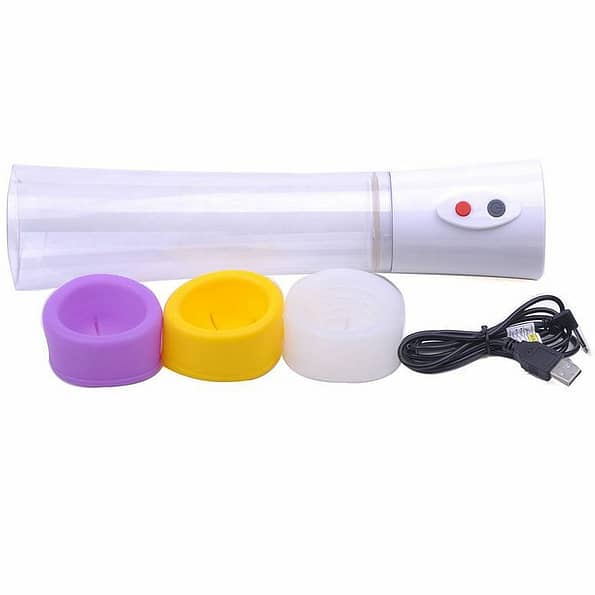 Rechargeable Penis Pump with 3 Silicone Rings 4