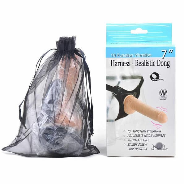 Aphrodisia Realistic Dong Vibrating Strap On Dildo 6
