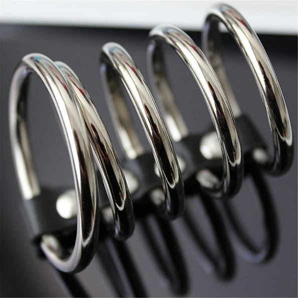 Chastity Cockring – Stainless Steel Cock Rings 5 Rings 4