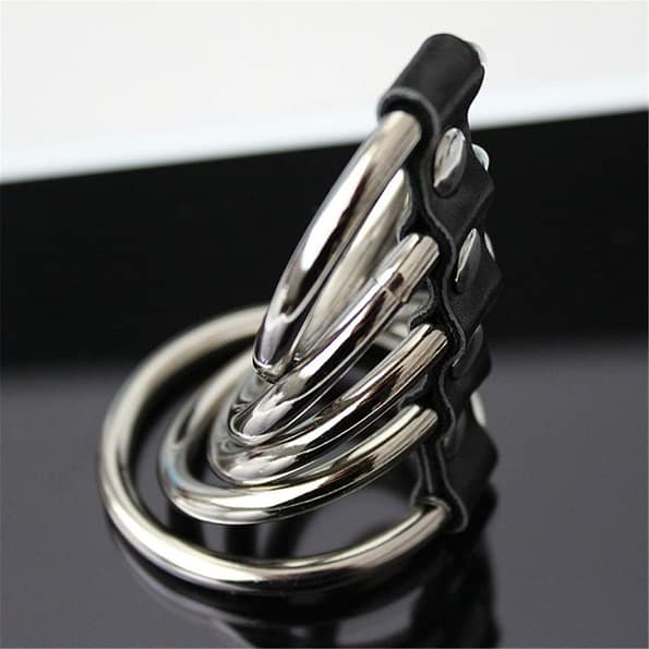Chastity Cockring – Stainless Steel Cock Rings 5 Rings 5
