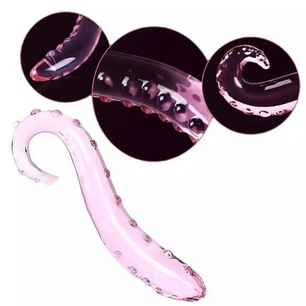 Sexy Tentacle Borosilicate Glass Masturbation or Anal Sex Toy 2