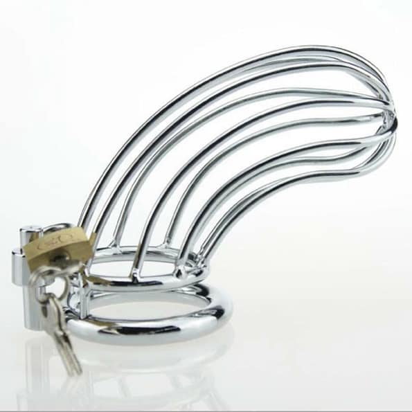 Stainless Steel Penis Ring Chastity Device 3