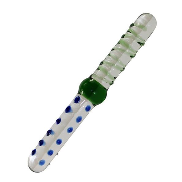 Threaded Dragon Crystal Pyrex Glass Massager 1