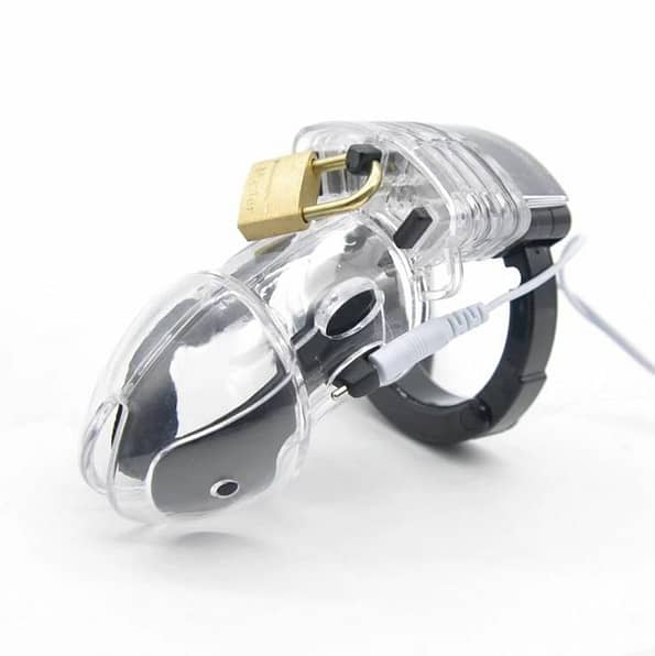 Electronic Pulse Stimulator Penis Chastity Cage 4