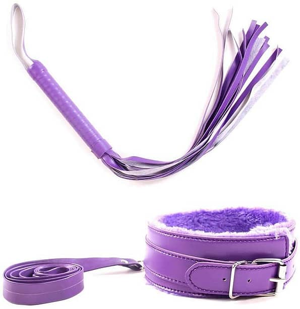 10pcs SM Bondage Roleplay Sex Kit Purple 4